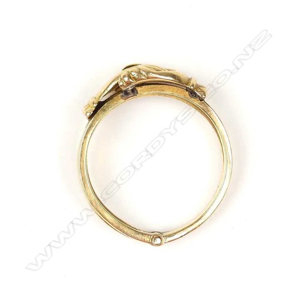 A vintage clasped hands ring Image 1++