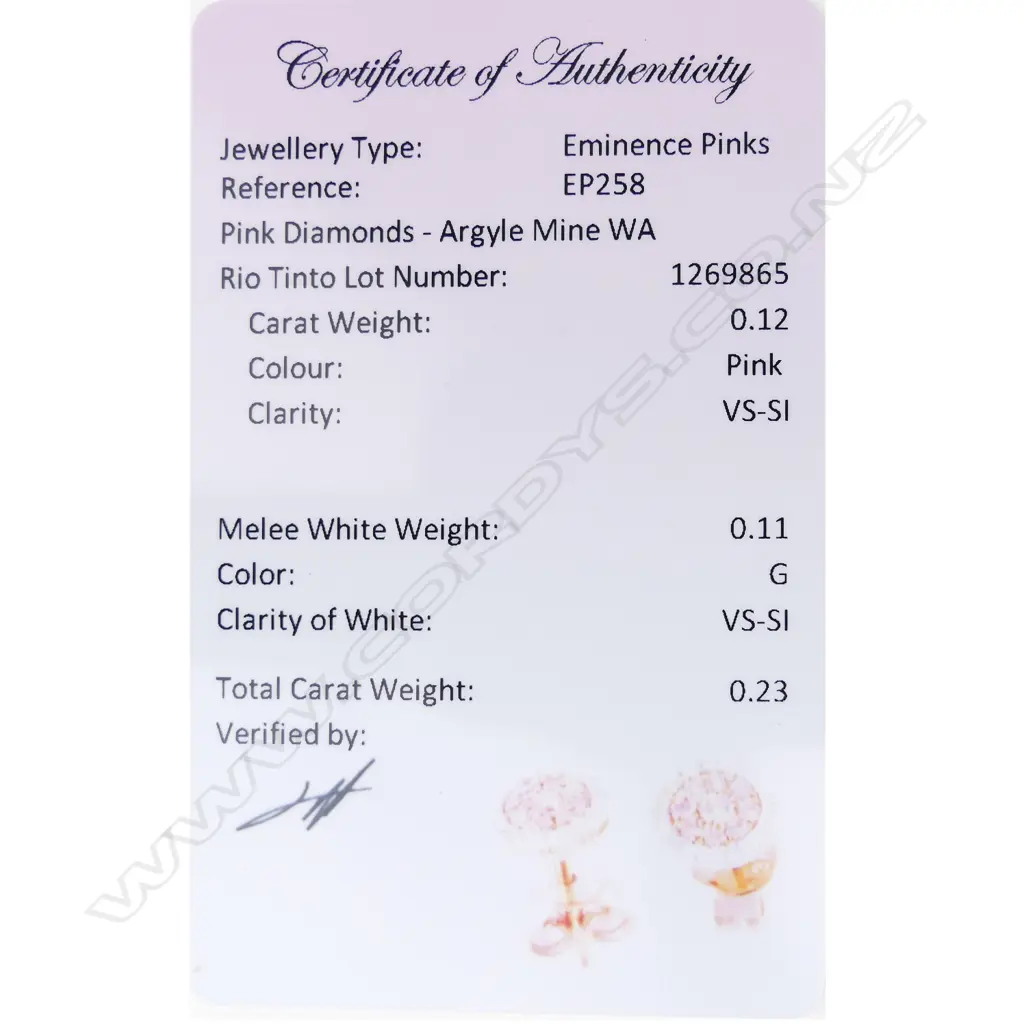 A pair of 18ct rose gold and diamond cluster earrings Image 1++