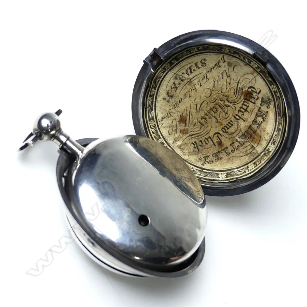 A George III silver pair cased pocket watch by John Jones of Dublin Image 1++