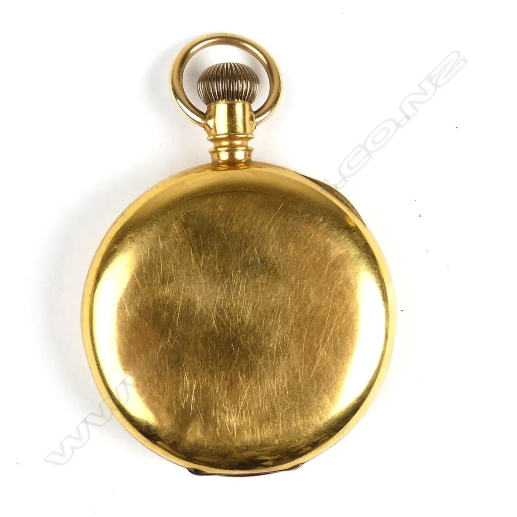 An 18ct gold cased hunter pocket watch Image 1++
