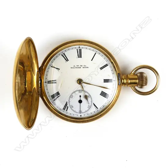An 18ct gold cased hunter pocket watch
