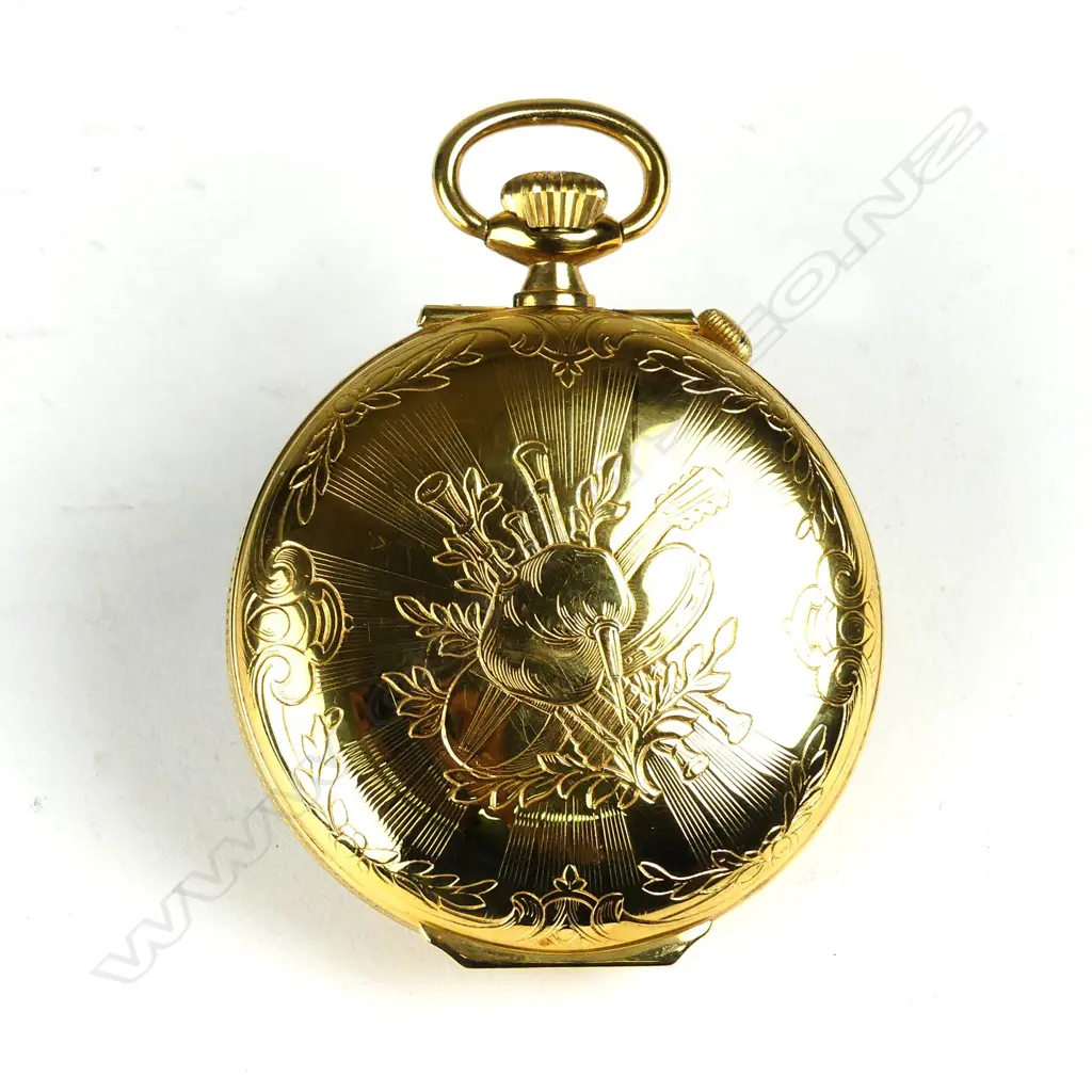 A Charles Reuge à Saint Croix musical automata alarm pocket watch Image 1++