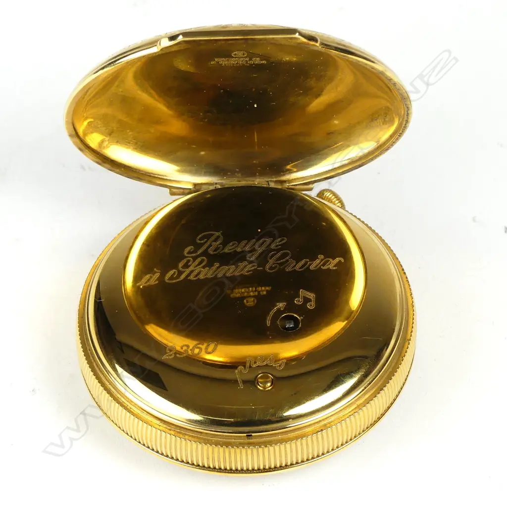 A Charles Reuge à Saint Croix musical automata alarm pocket watch Image 1++