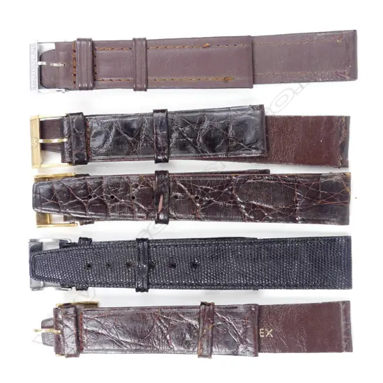 Five unused original 1920s Rolex Watch Co. leather watch straps