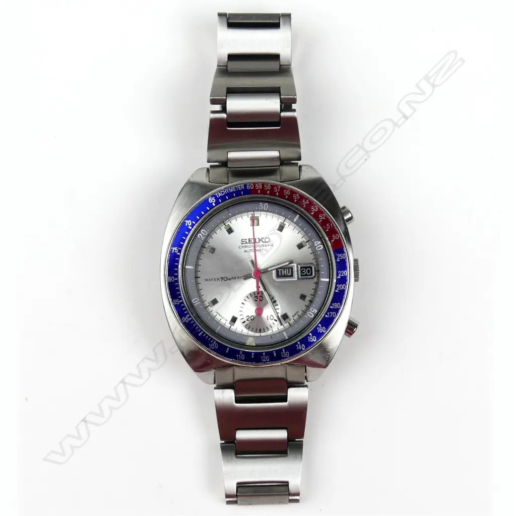 A vintage 1970 Seiko chronograph 6139-6030 automatic wristwatch Image 1++