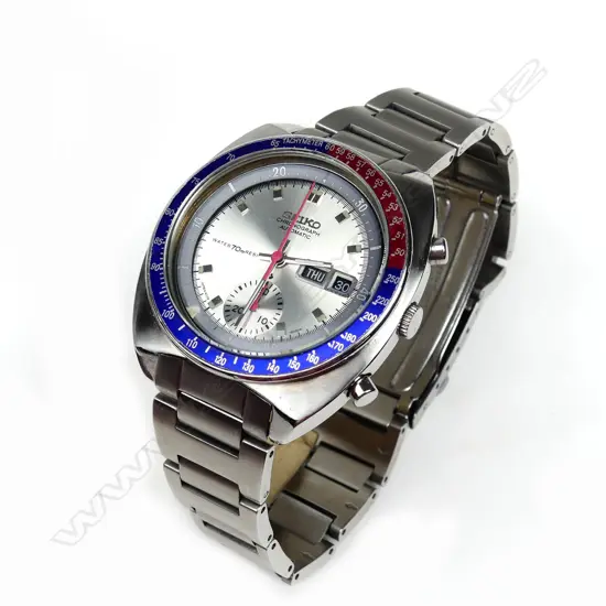A vintage 1970 Seiko chronograph 6139-6030 automatic wristwatch