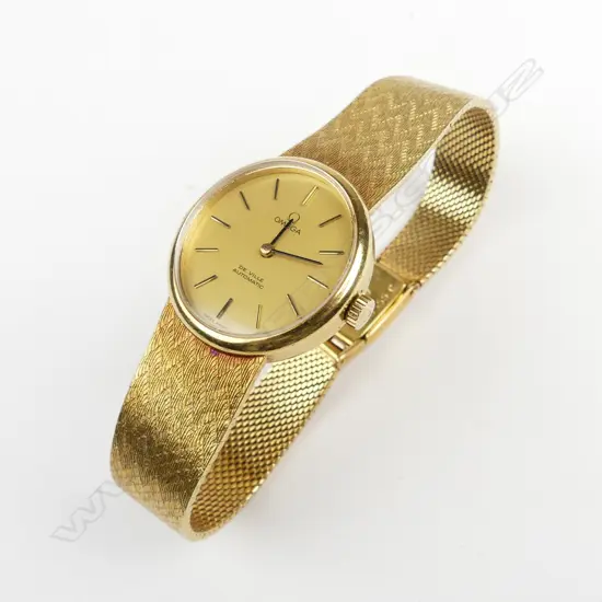 A vintage 18ct. yellow gold Omega De Ville lady's wristwatch