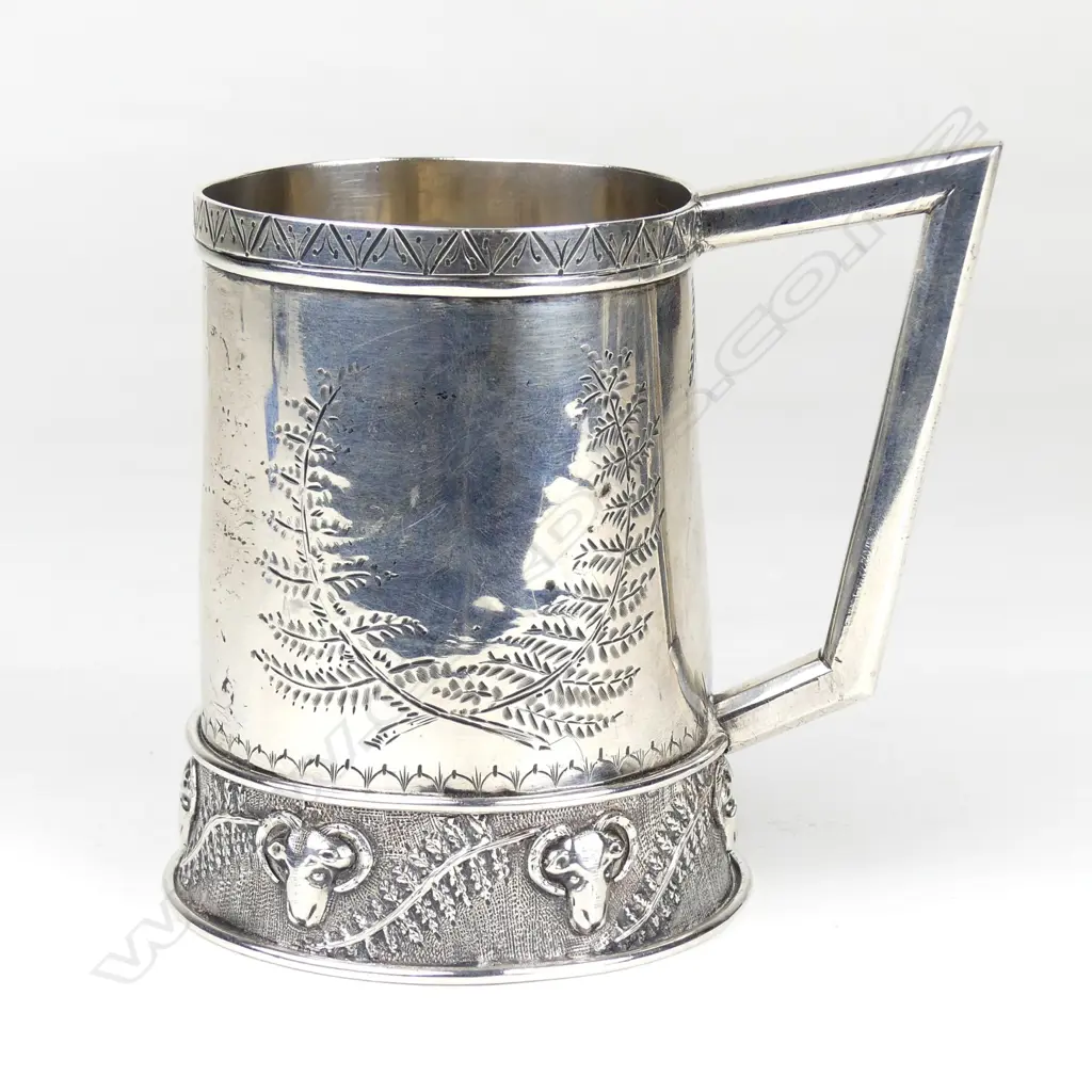 A c.1900 N.Z. silver mug Image 1++