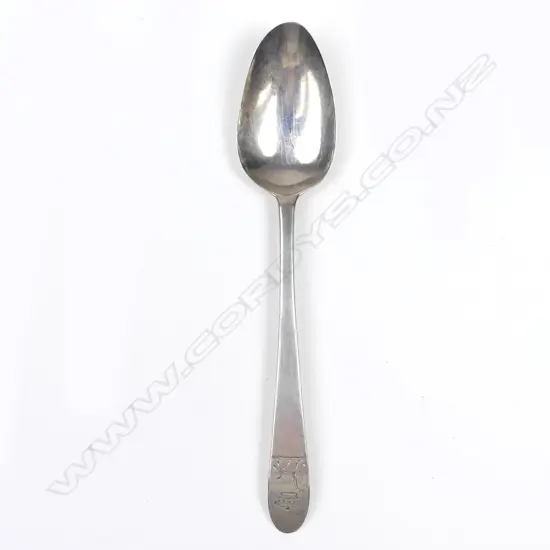 A George III Irish silver dessert spoon