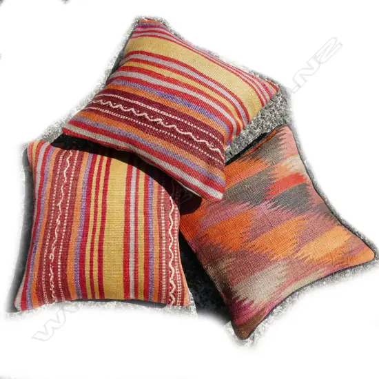 Three kilim cushions