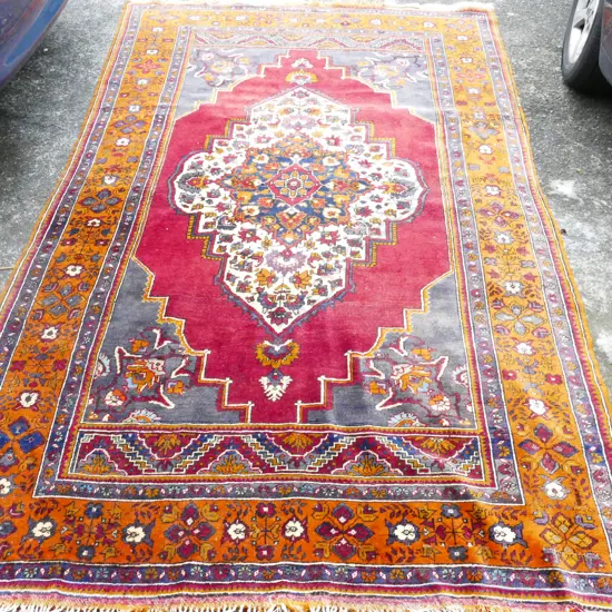A Turkish hand knotted carpet