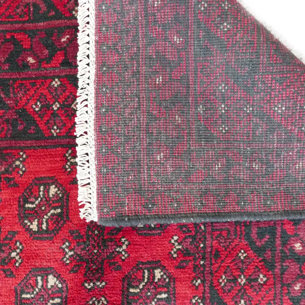 A hand knotted Turkoman carpet Image 1++