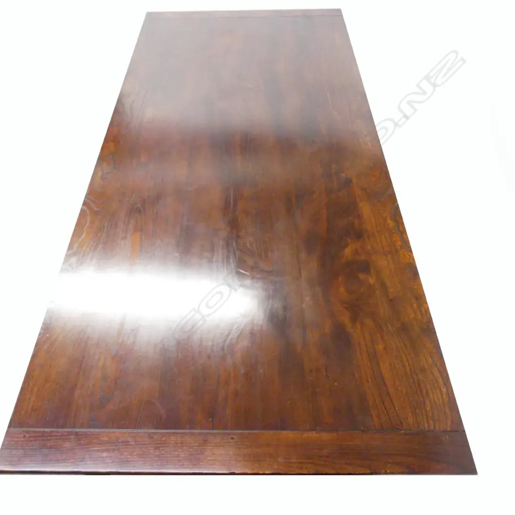 A French provincial style oak dining table Image 1++