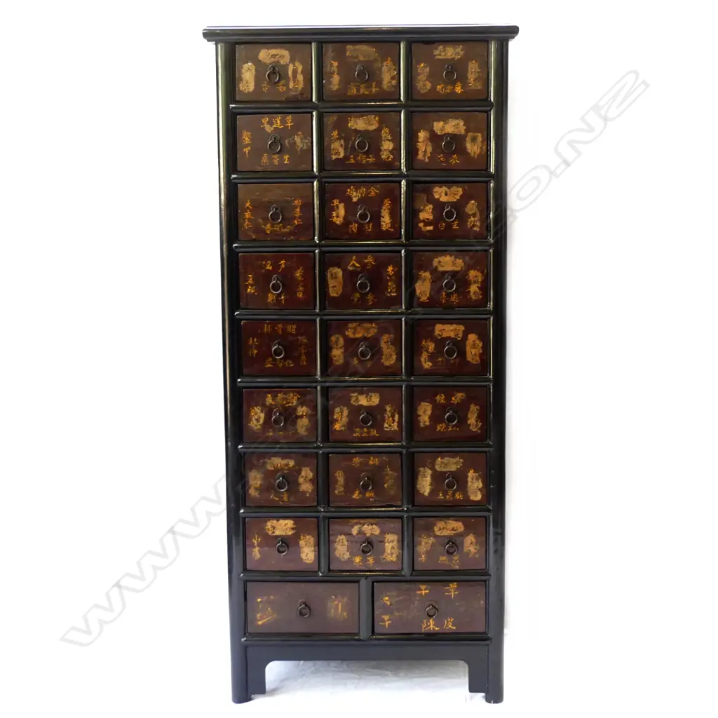 A Chinese tall multi-drawer apothecary’s cabinet Image 1++