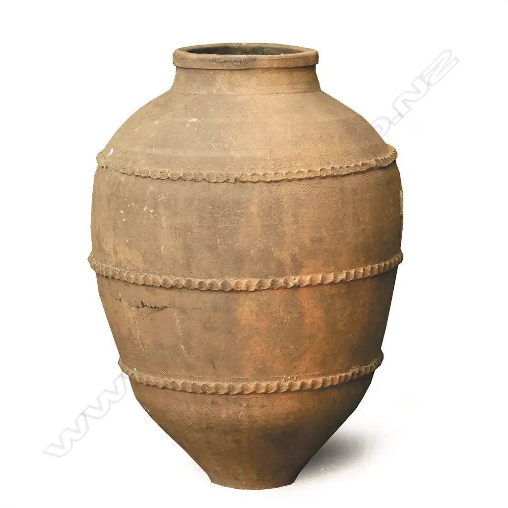 An old Turkish terracotta tall storage jar Image 1++