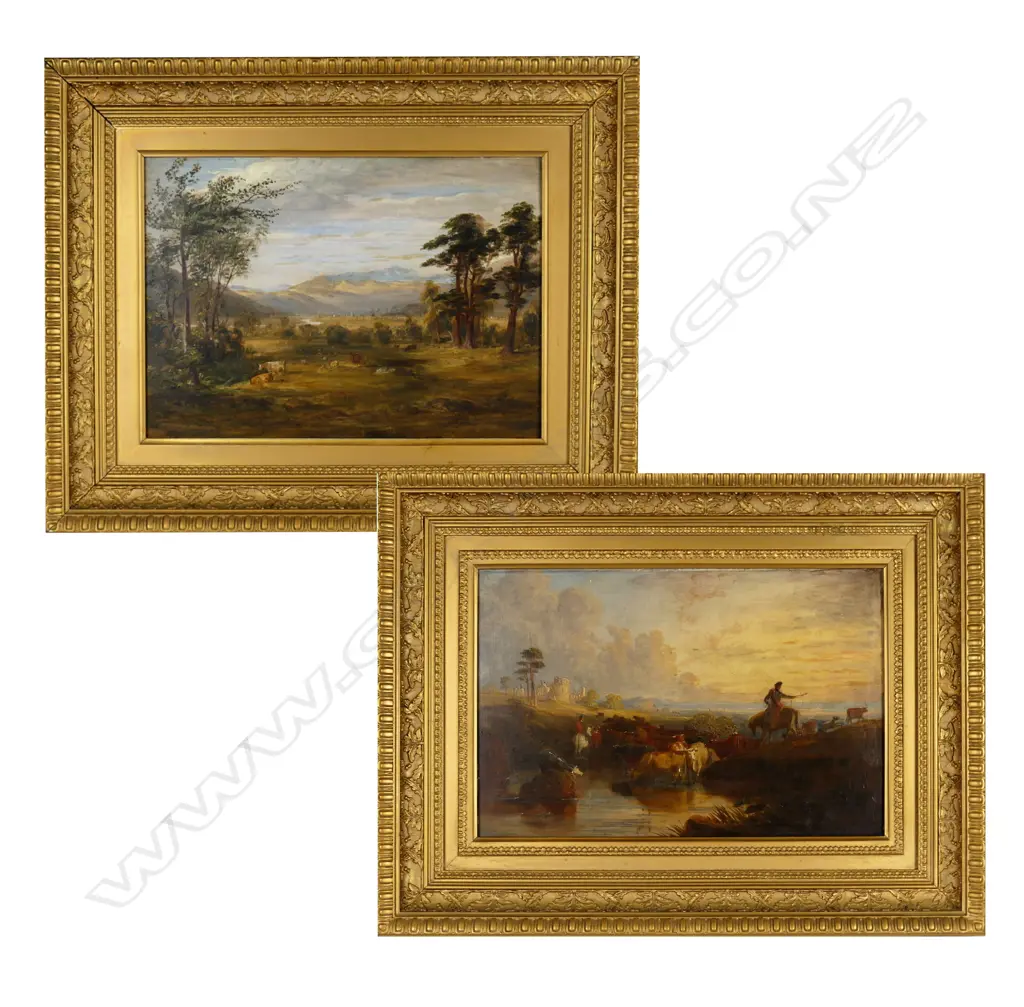 Two 19thC Scottish Romantic School landscapes Image 1++