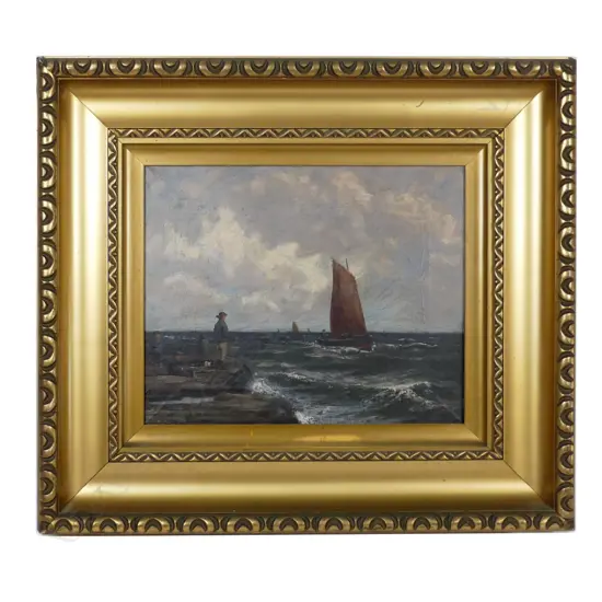 Unsigned 19thC oil on canvas