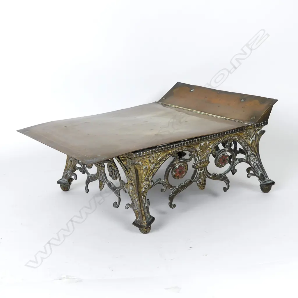 A Victorian brass bible stand Image 1++