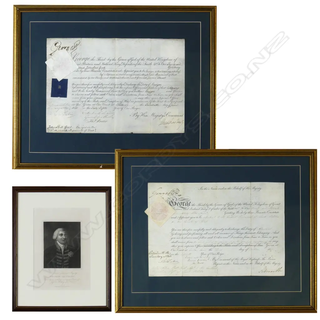 Two George III period certificates of appointment Image 1++