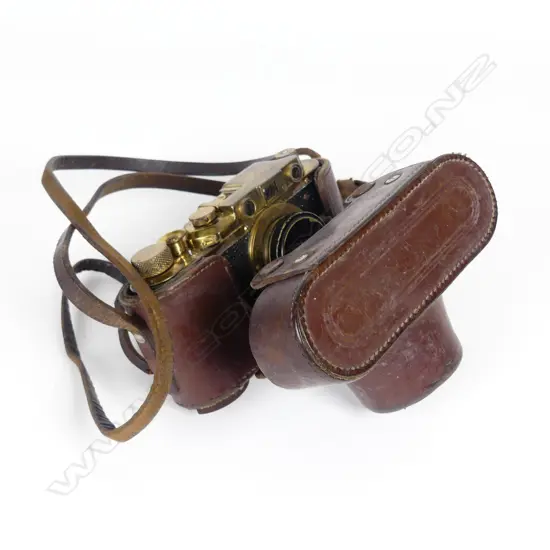 An Eastern European camera modified to replicate a Leica