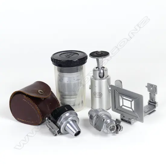 Five Leitz camera accessories