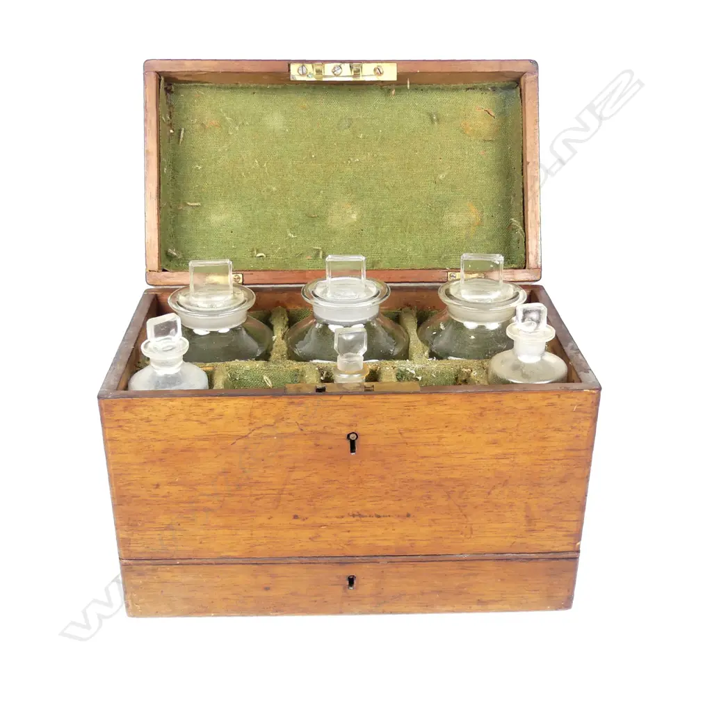 A Victorian apothecary's travelling box Image 1++