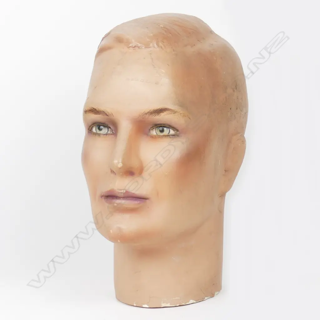 A vintage male mannequin head Image 1++