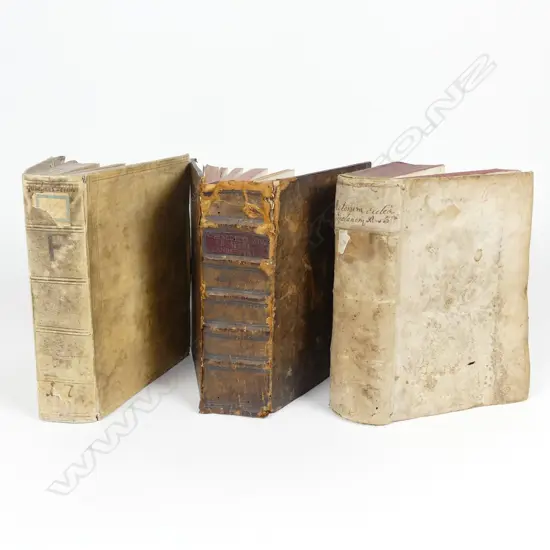 Two 17thC and one 18thC religious books