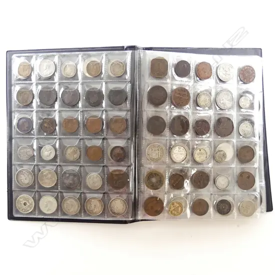 An old world silver and copper coin collection
