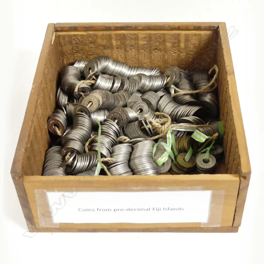 A collection of Fijian pennies and halfpennies Image 1++