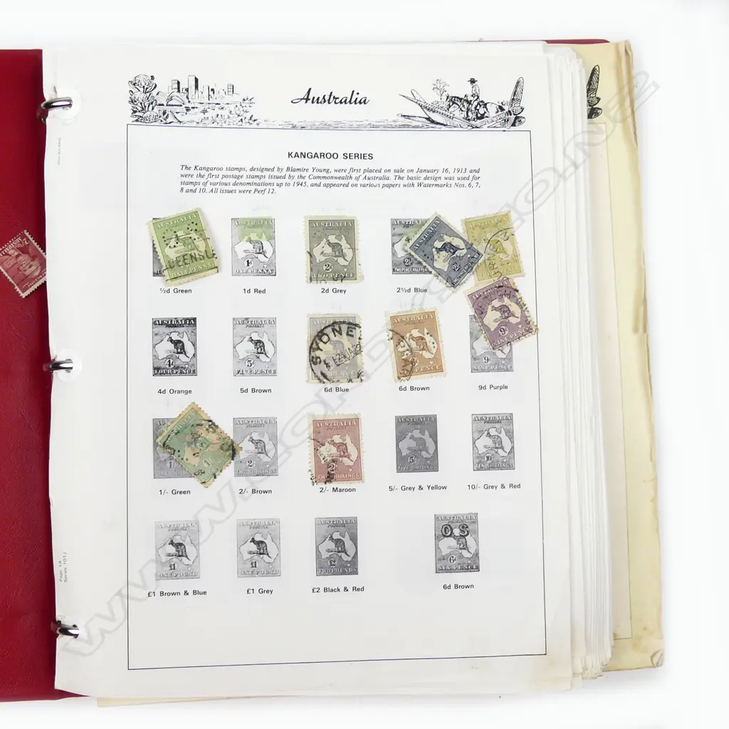 A large and various album of Australian stamps Image 1++