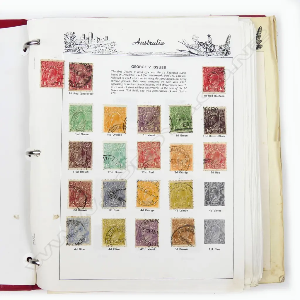 A large and various album of Australian stamps Image 1++