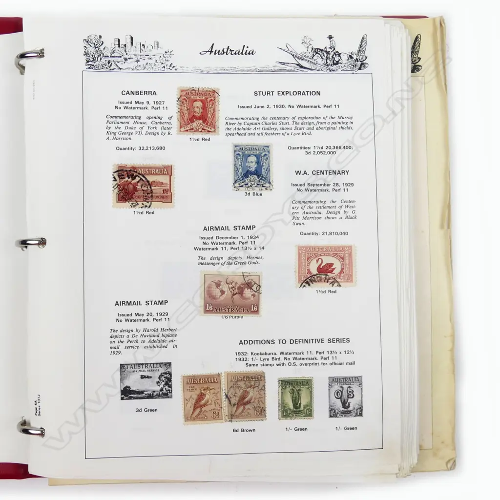 A large and various album of Australian stamps Image 1++