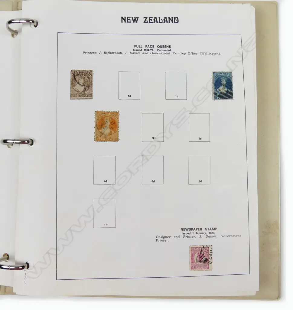 The Premier N.Z. Stamp Album with collection included Image 1++