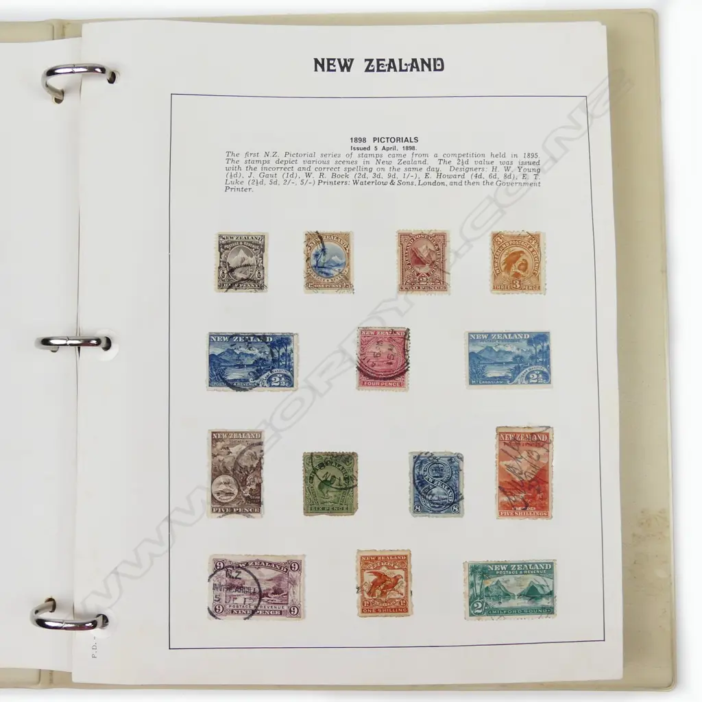 The Premier N.Z. Stamp Album with collection included Image 1++