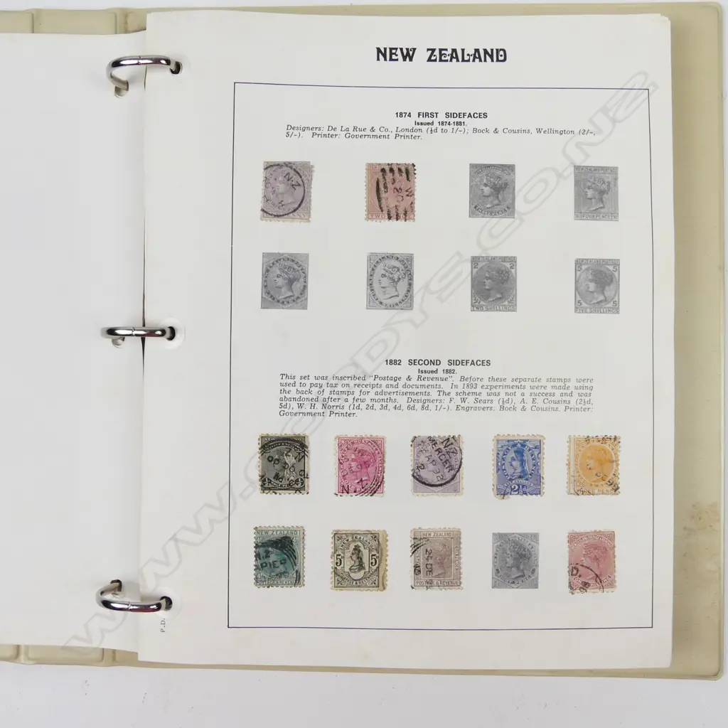 The Premier N.Z. Stamp Album with collection included Image 1++