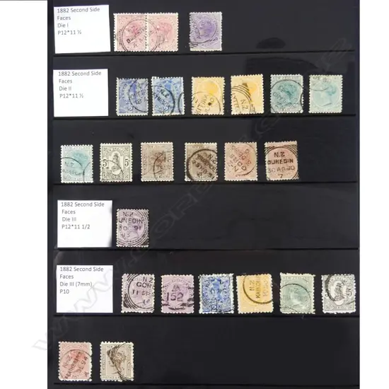 Two albums of rarer N.Z. early stamps