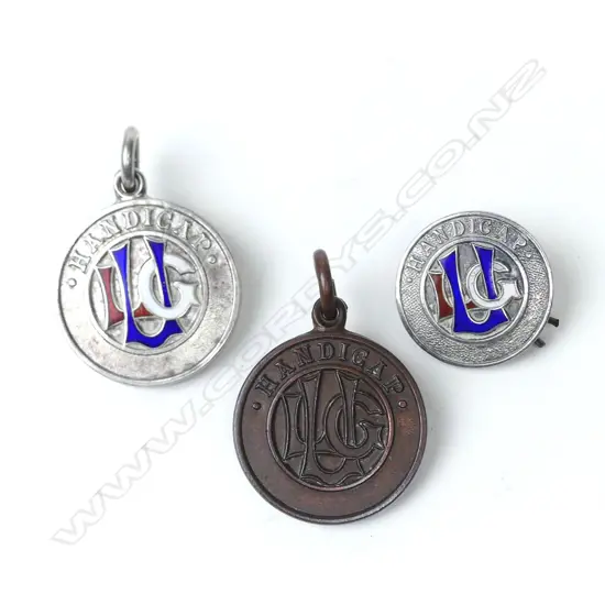 Three Ladies Golf Union handicap medals