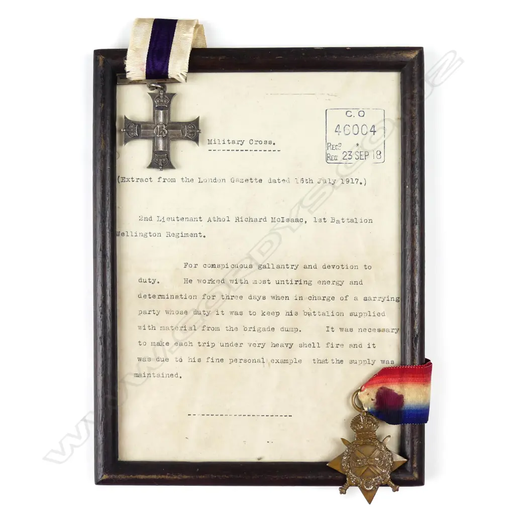 A rare WWI Military Cross and service medal Image 1++