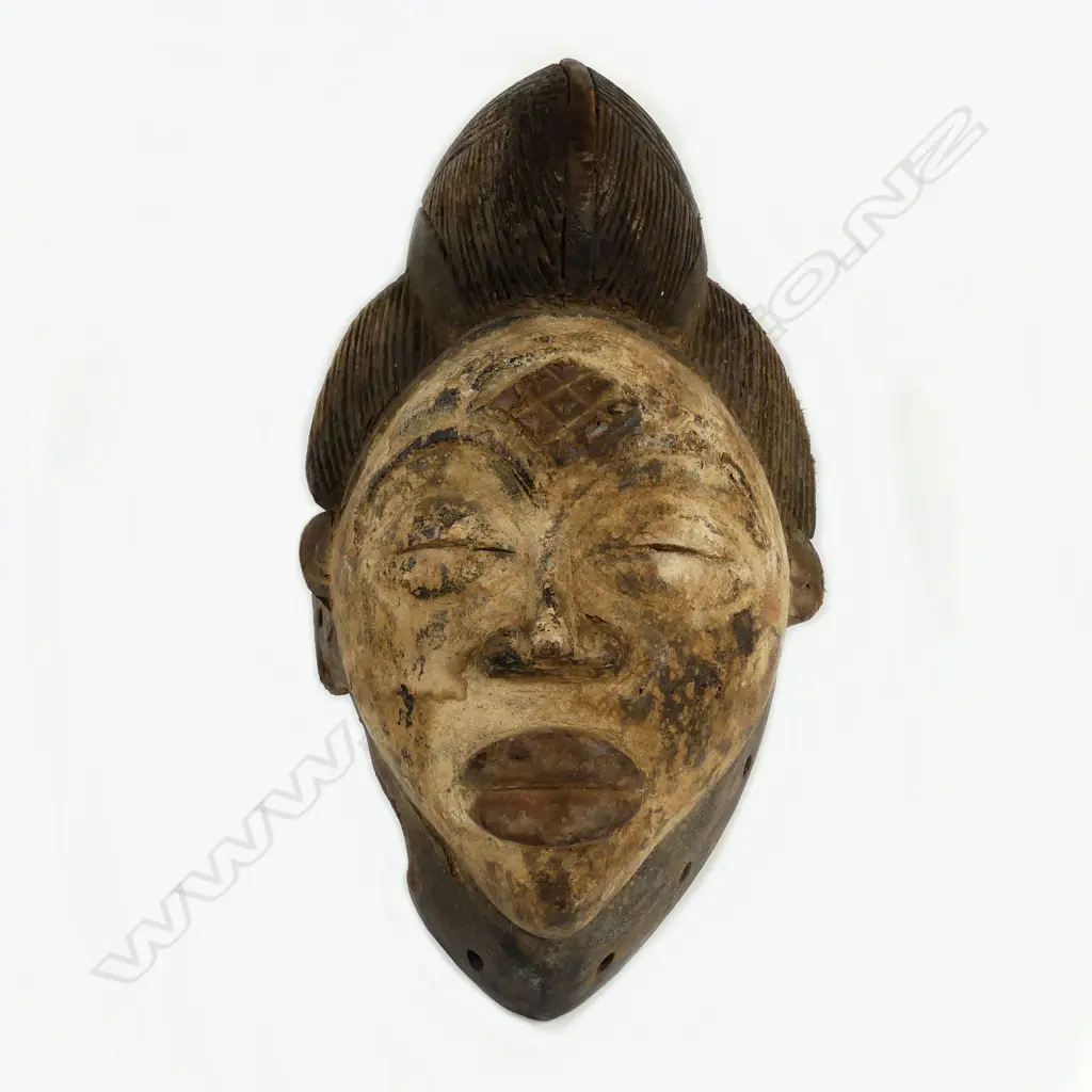 An African Gabon tribal Punu spirit mask Image 1++