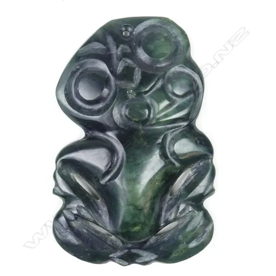 A c.1900 Maori pounamu hei tiki