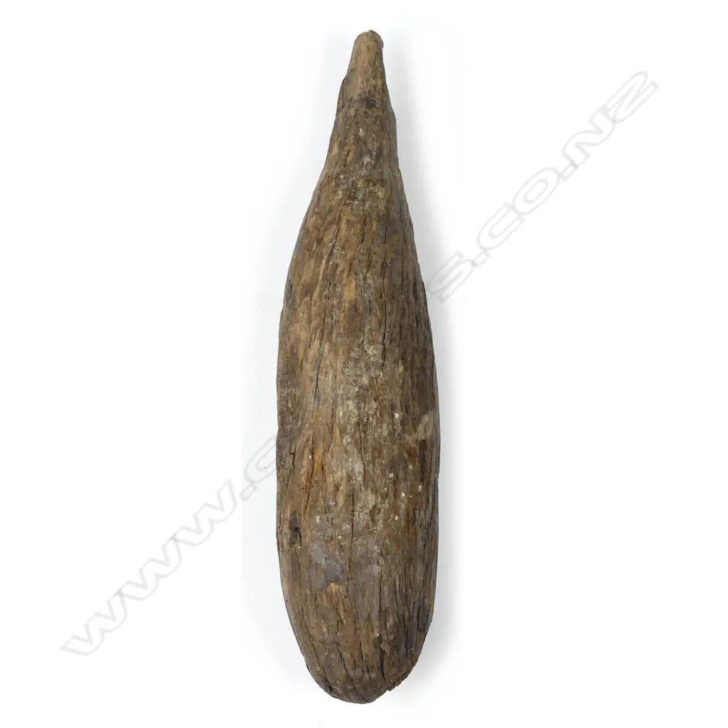 A 19thC or earlier patu aruhe (wooden fern root pounder) Image 1++