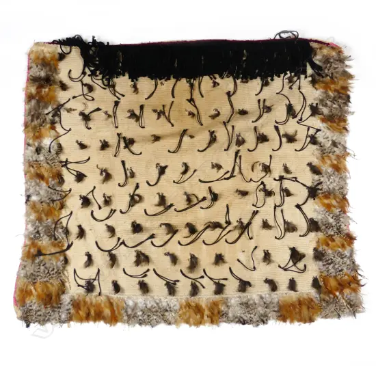 A late 19th / early 20thC Maori woven candlewick korowai cloak