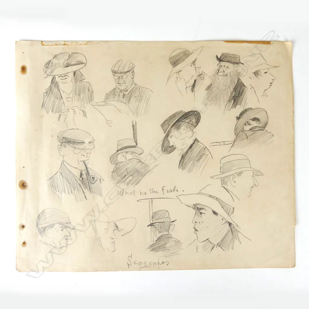 Trevor Lloyd page of sketches Image 1++