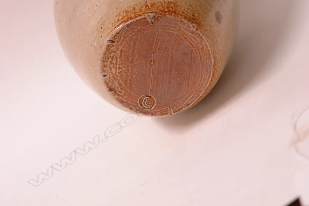 Len Castle Crum Brickworks salt glazed vase Image 1++