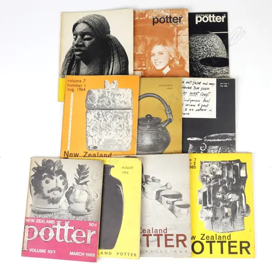 Ten c.1960s 'N.Z. Potter' magazine