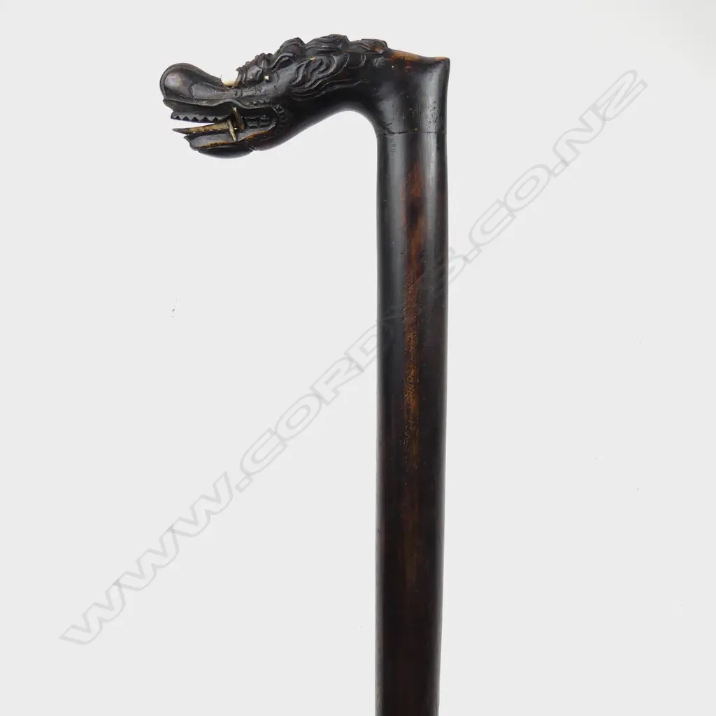 A vintage Chinese rosewood walking stick Image 1++