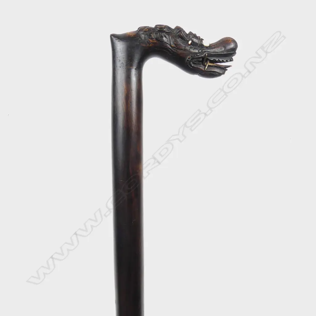 A vintage Chinese rosewood walking stick Image 1++