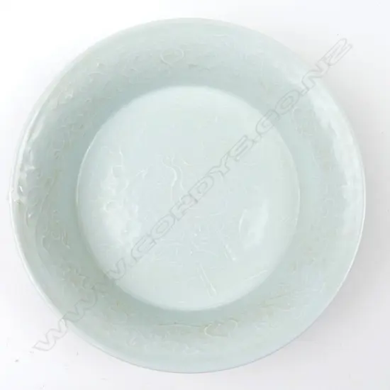 A Yongzheng style ruby red and celadon decorated bowl