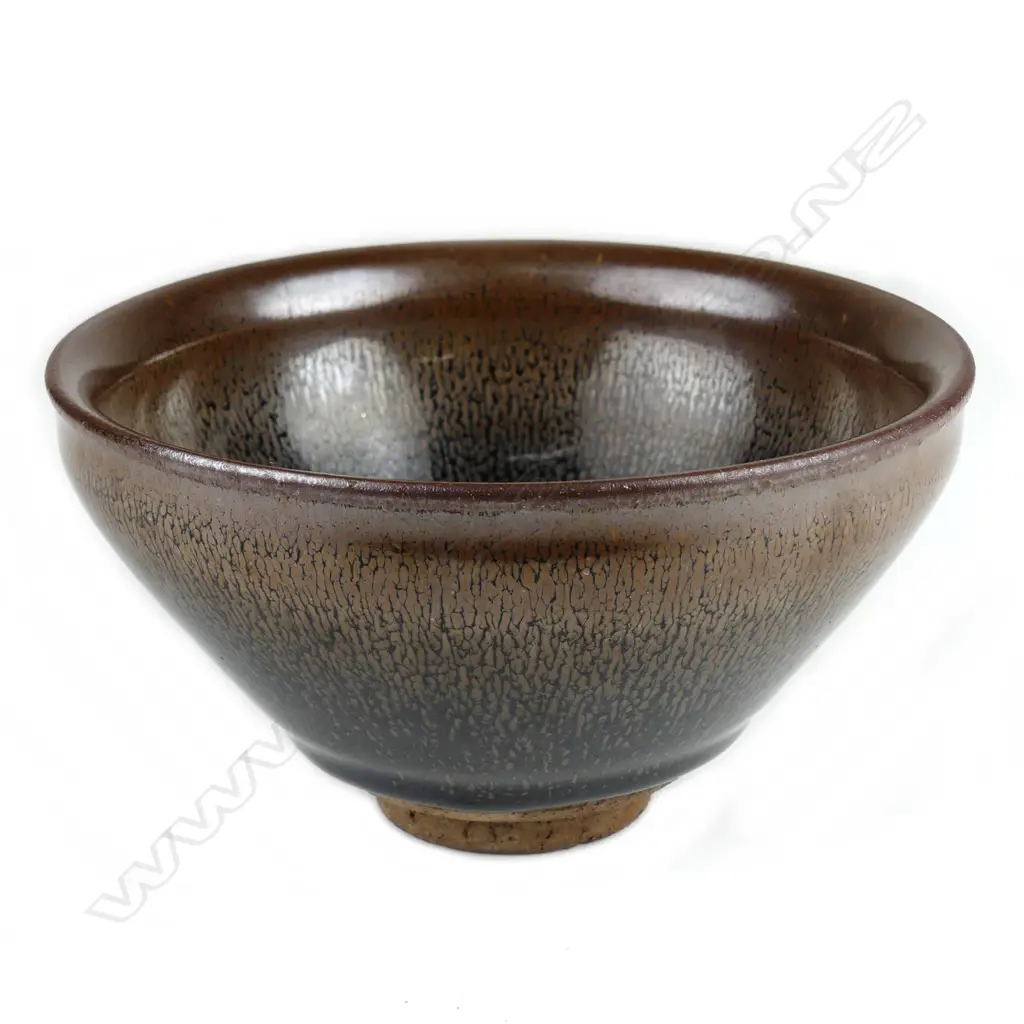 A Chinese hare's fur glazed bowl Image 1++